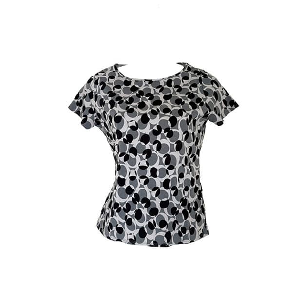 retro dot print top