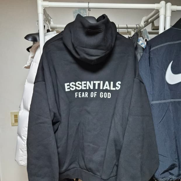 24FW 피오갓 플리스 후드 블랙