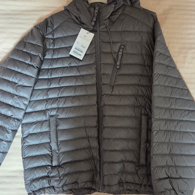 헤지스 HIS 경량 패딩 그레이 L