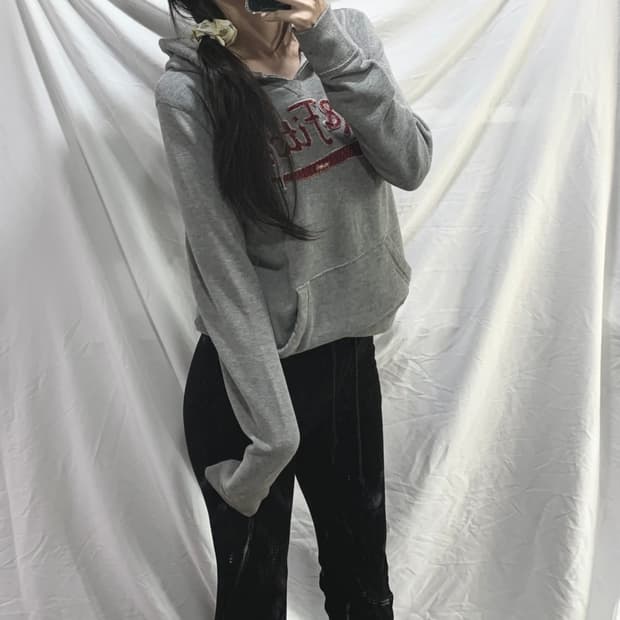 아베크롬비 후드티 , 그레이,L