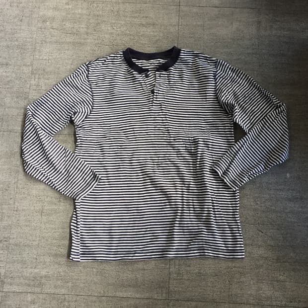 Uniqlo 유니클로 올드스쿨아메카지 스트라이프 단가라 긴팔티셔츠