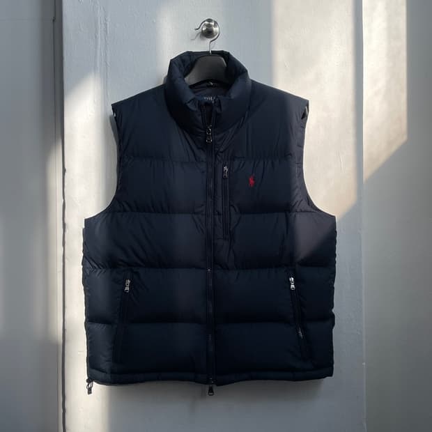 폴로 랄프로렌 네이비 다운 베스트 
