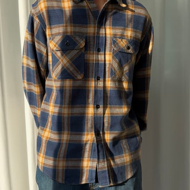 [L]슈가케인 Sugar Cane 플란넬 워크 셔츠 