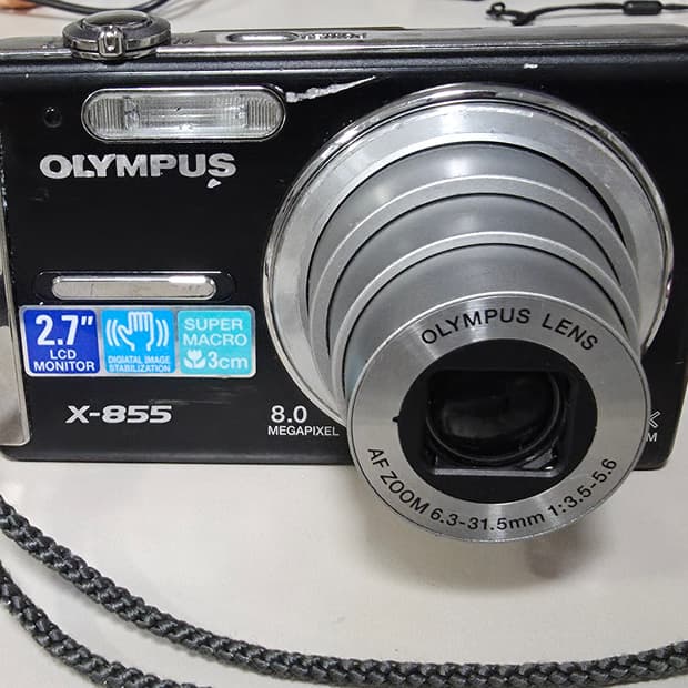 올림푸스 X-855(하자) 빈티지 디지털카메라