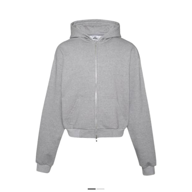 [L] MJD 헤비 스웨트 크롭 집업 후드