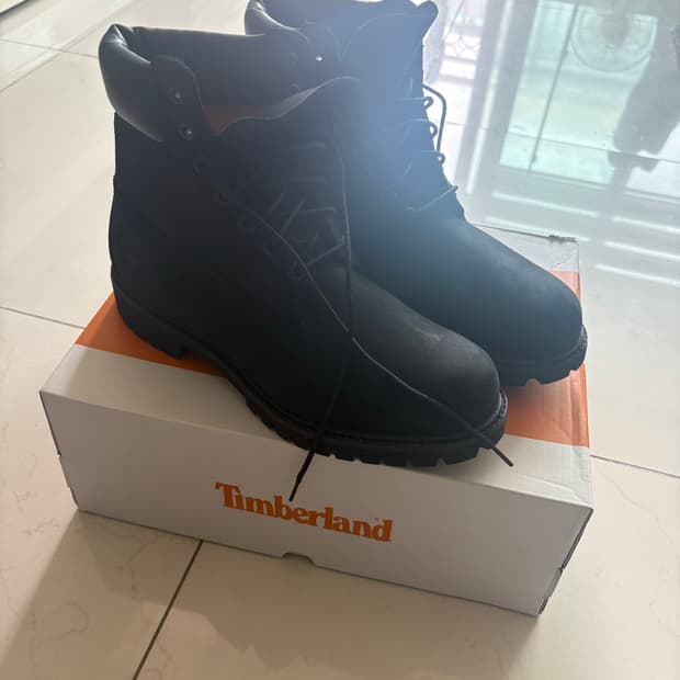 팀버랜드 프리미엄 6인치 워터프루프 부츠 블랙 275 새상품