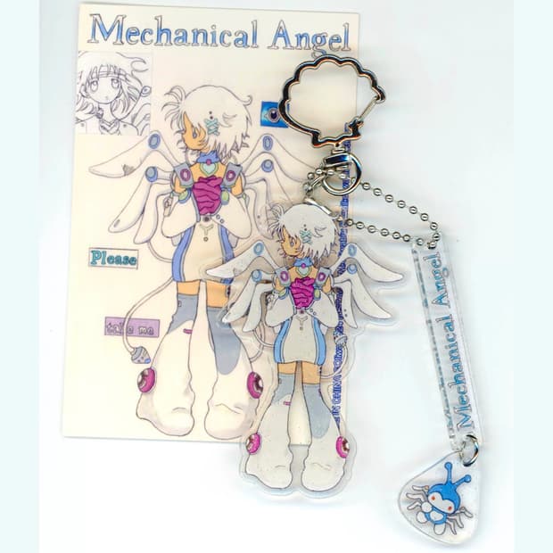 택포) oliwa mechanical angel keyring