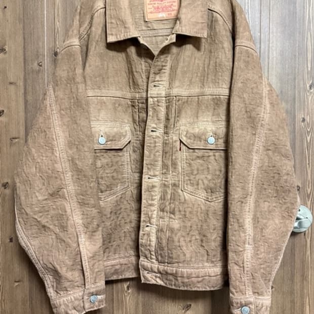 스투시X리바이스 자카드 트러커 자켓 판매합니다. [브라운/L]