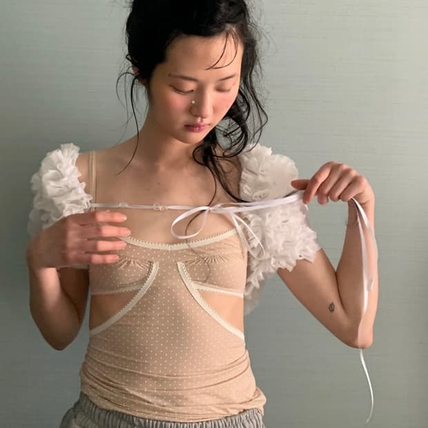 샵페어리 볼레로 화이트 새상품