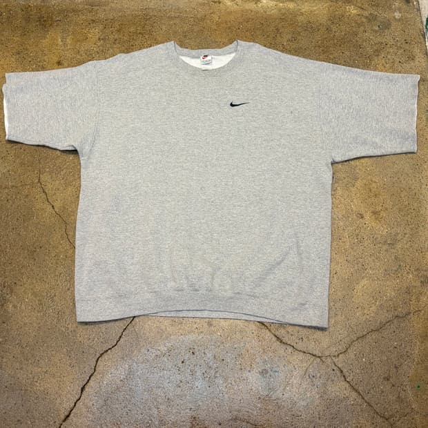 90s Made in USA 미국 빈티지 나이키 스우시 반팔 맨투맨 