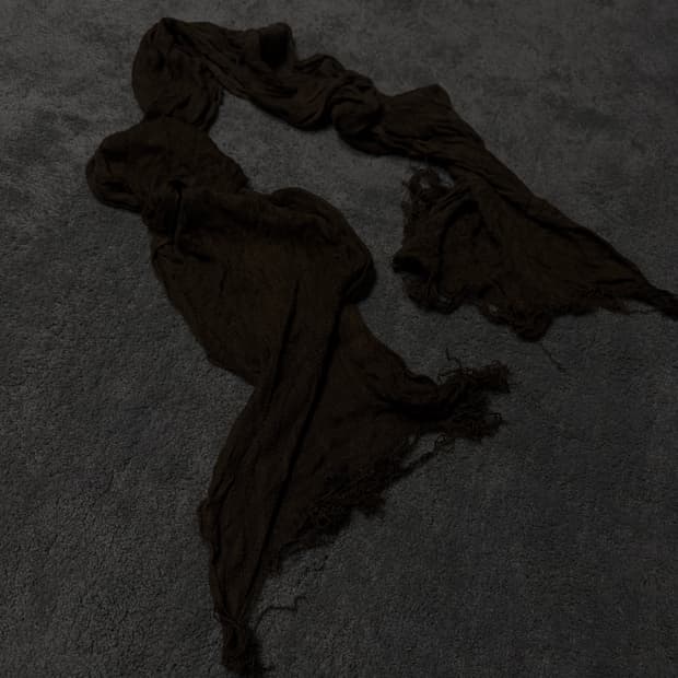 Vintage v-kei mood grunge scarf