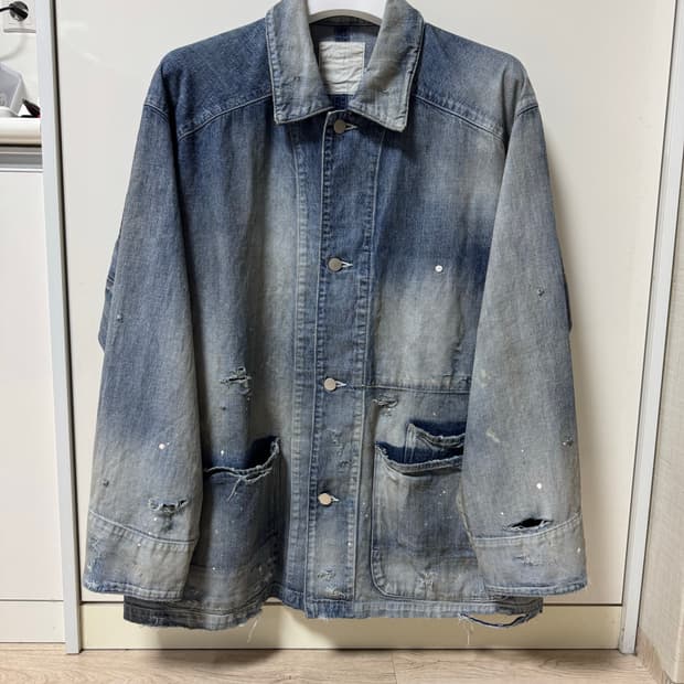 2) 안셀름 데님 커버올 인디고