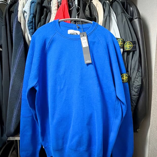 [L] 스톤아일랜드 니트 블루