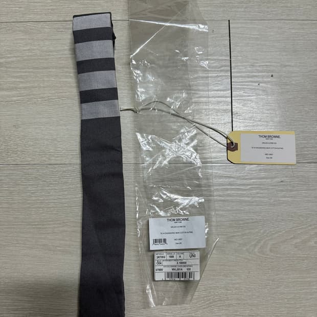 [F] 톰브라운 플레인 위브 4바 그레이