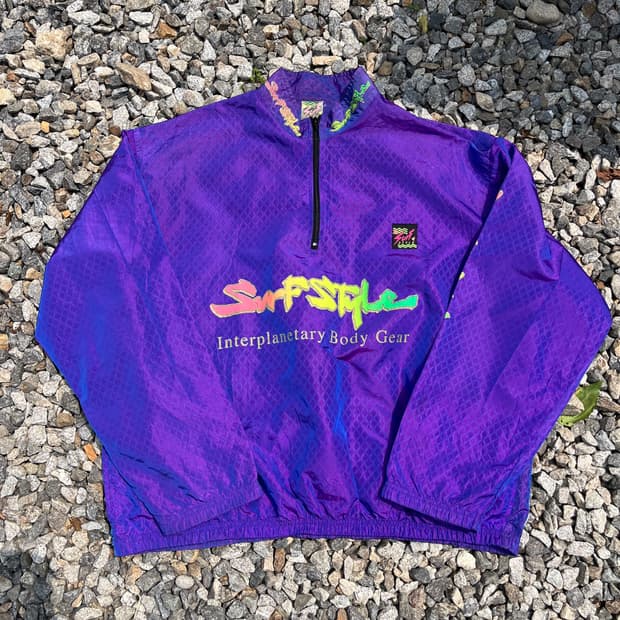 90년대 올드스쿨 서프스타일(Surf Style) 아노락 바람막이 자켓