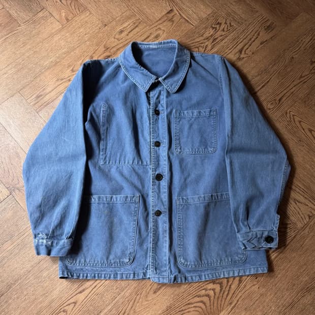 [M]6~70's 빈티지 페이딩 프렌치 워크자켓