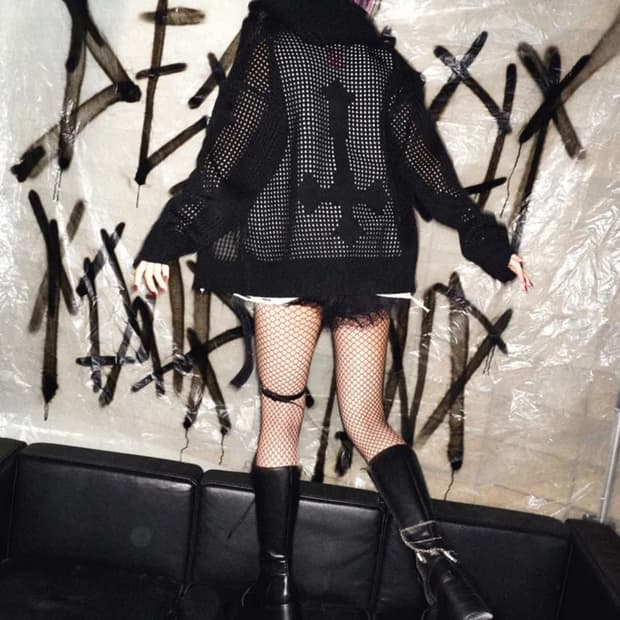 (새상품) 스키즘인듀싱 크로스 메시 후드집업 (M)