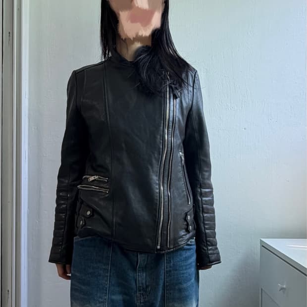 빈티지 라이더자켓 양가죽