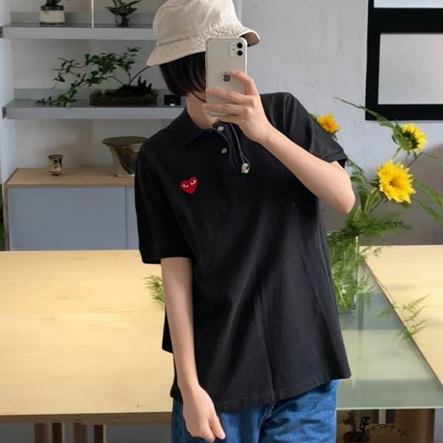 꼼데가르송 1/2 티셔츠 (Woman L)