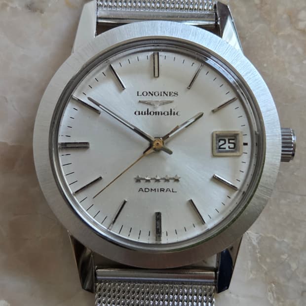론진 Admiral 5-Star 빈티지 오토매틱 35mm 시계