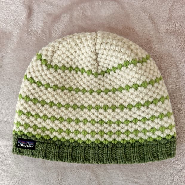 파타고니아 핸드크로셰 울 니트 비니