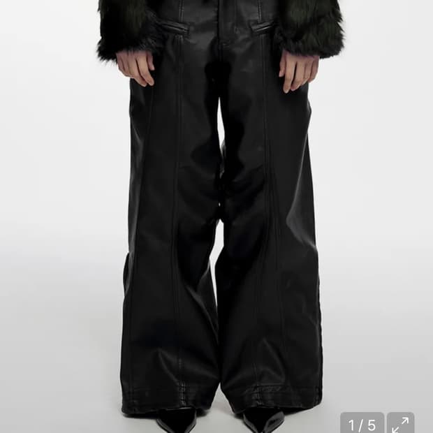 NACHE industrial leather pants
