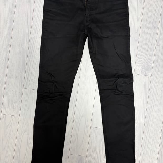 셀린느 퓨어 블랙 스키니 팬츠 (30)