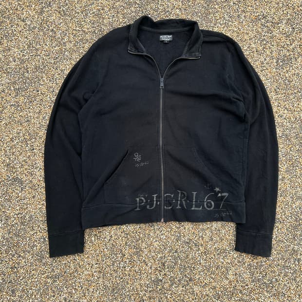 폴로 진스(POLO Jeans)블랙 로고 집업