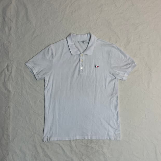 메종키츠네 카라 반팔티