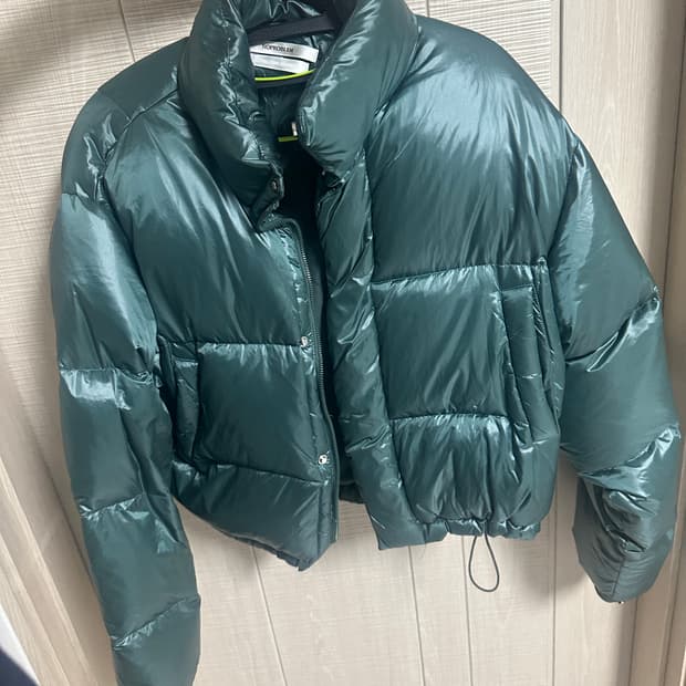 노프라블럼 덕다운 100 크롭 패딩