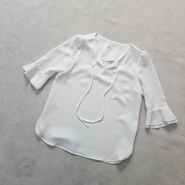 85-95 로엠 여성 브이넥 블라우스 0403Y