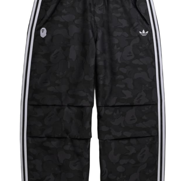 아디다스 베이프 자카드 팬츠 블랙