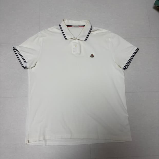 [3XL] 몽클레어 카라티 피케티 화이트