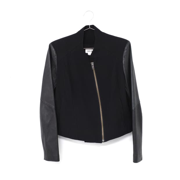 Helmut Lang Sleeve Leather Biker Jacket