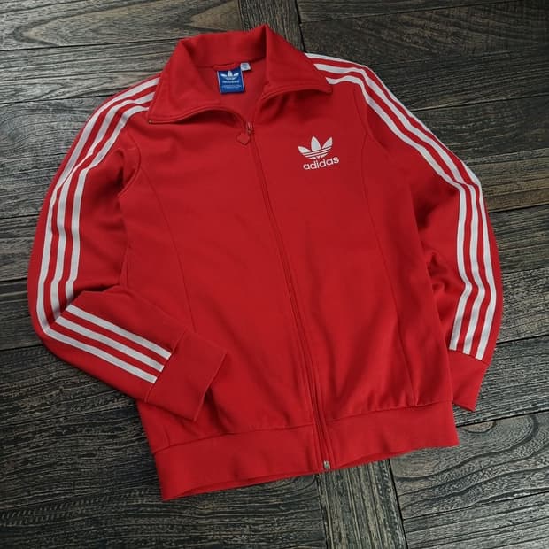 [아디다스] 유로파 져지 트랙탑 집업 자켓 레드 M18382
