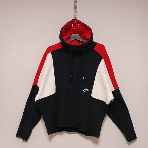 나이키 배색 코튼아노락