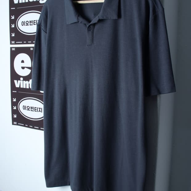 (XL-2XL) 체이스컬트 반팔 카라 티셔츠 브이넥 무지-H35007
