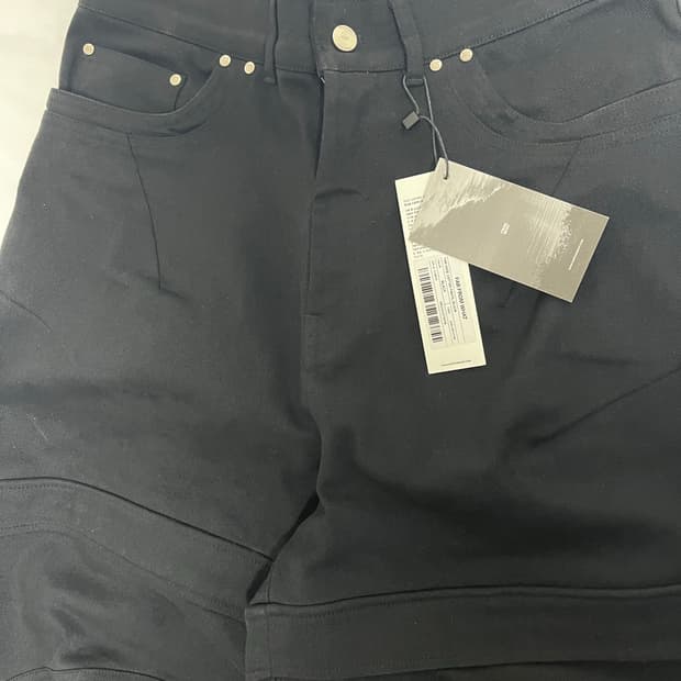 파아카이브 와이드 코튼 팬츠 블랙 2사이즈