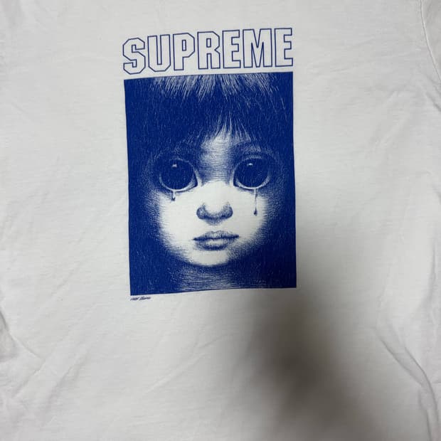 슈프림 x 마가렛 킨 티어드롭 티셔츠 화이트 - 24SS