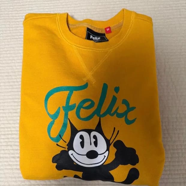 크리틱 팰릭스콜라보 맨투맨 옐로우 M