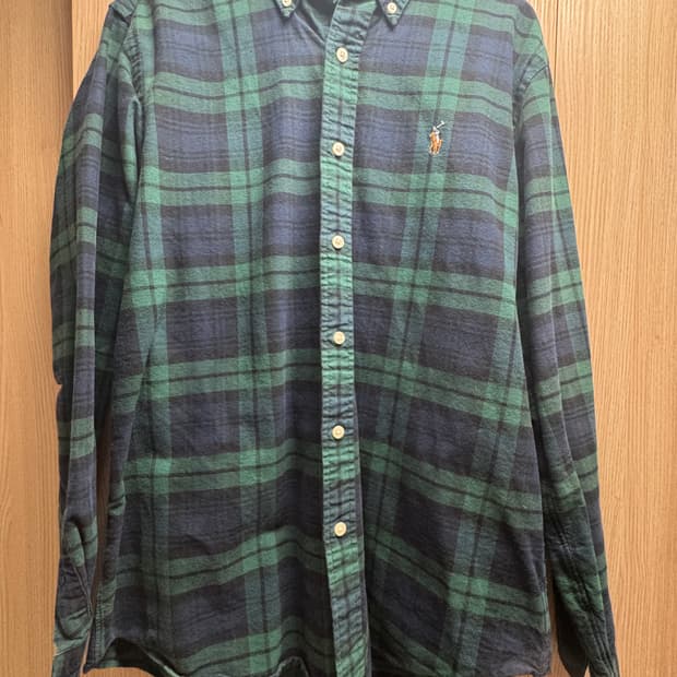 폴로 체크 패턴 셔츠