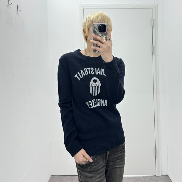 RAGEBLUE Cross Letting Knit 