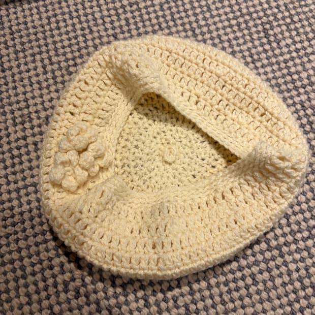 일본 손뜨개 벙거지 모자 