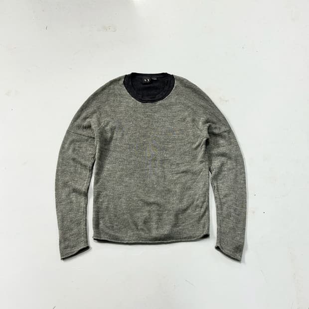 아르마니 익스체인지 더블 레이어드 니트 