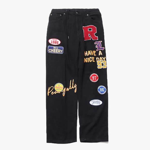 JUNGLE STORM - PATCH DENIM PANTS