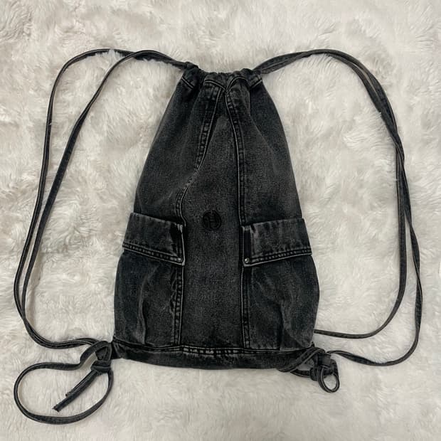 빈티지 데님 스트링백 (양면)