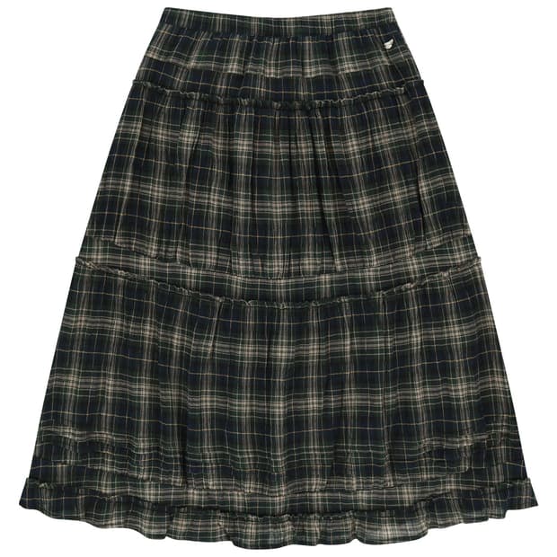 코이세이오 셔링 미디스커트 SHIRRING MIDI SKIRT CHECK