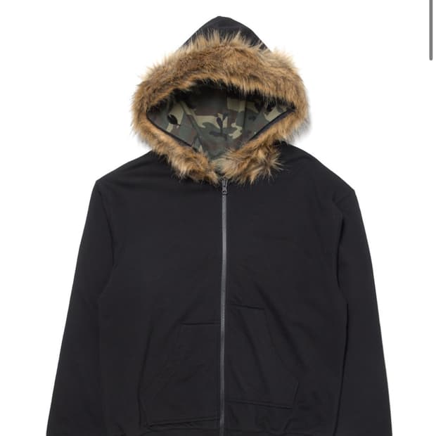 [구매] S 해칭룸 리버시블 퍼 후드집업