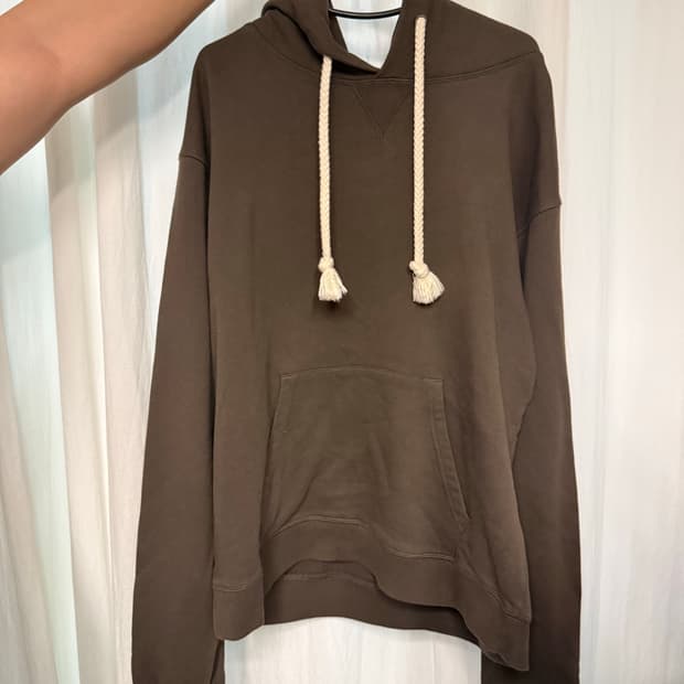 Jw앤더슨 로고 엠브로이더리 후드티