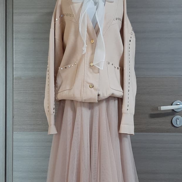 산드로 금장버튼 가디건